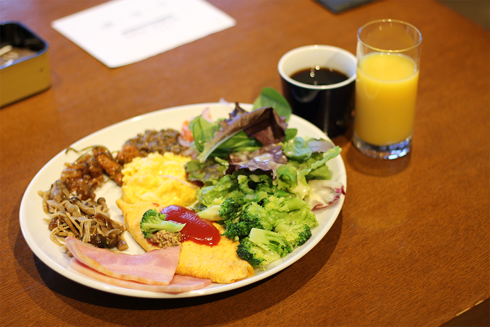 軽井沢マリオットホテルのバイキング型朝食