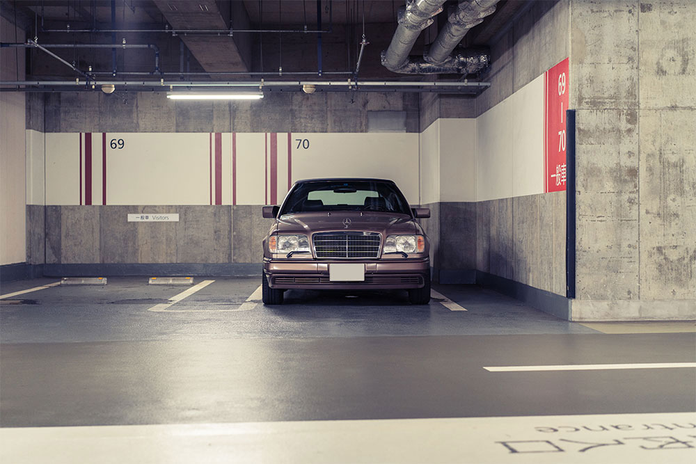 東京ミッドタウン駐車場に駐めた車